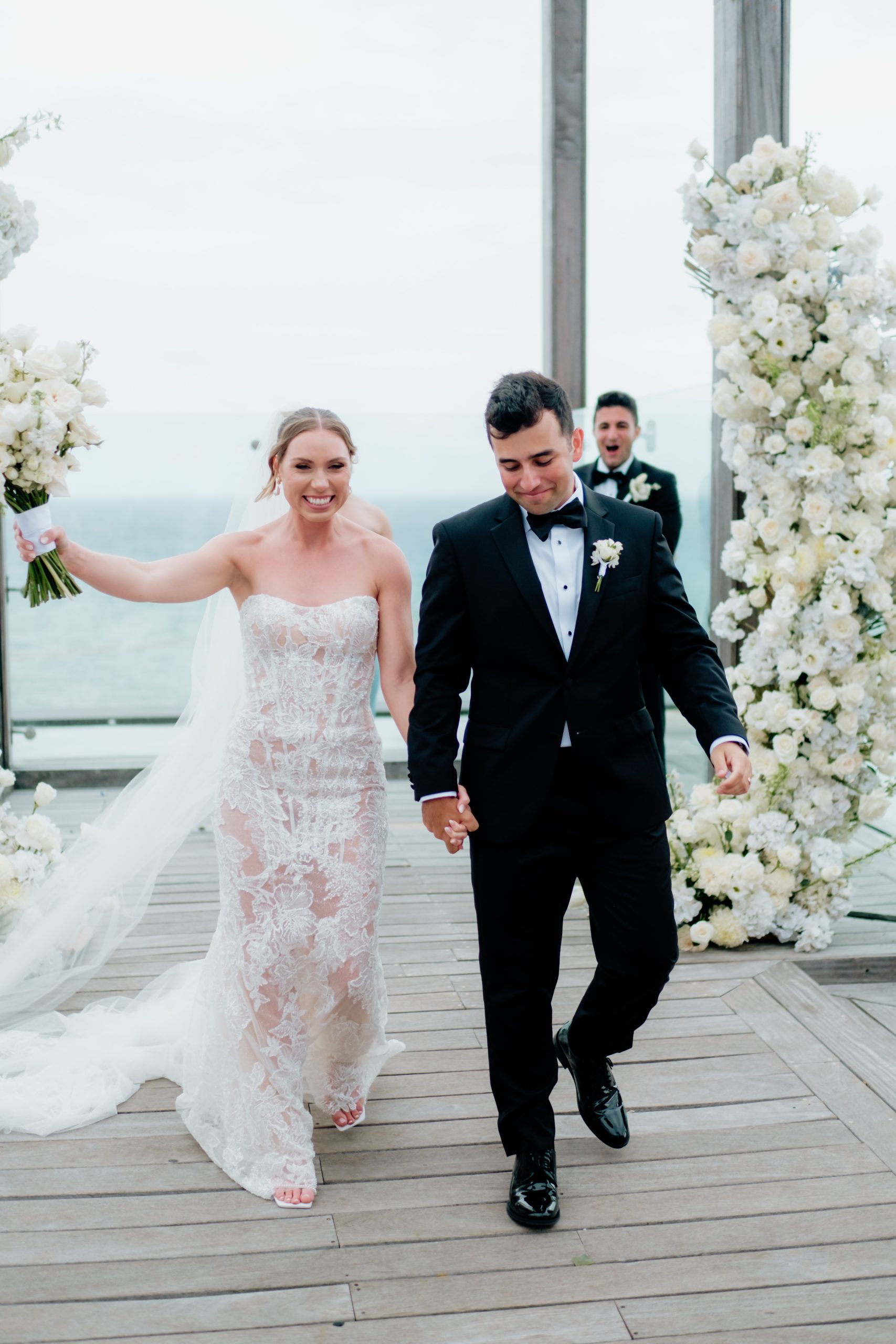 Newlyweds at Secrets Moxché Playa del Carmen Mexico destination wedding